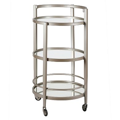 Finley & Sloane Hause 3-Tier Round Bar Cart