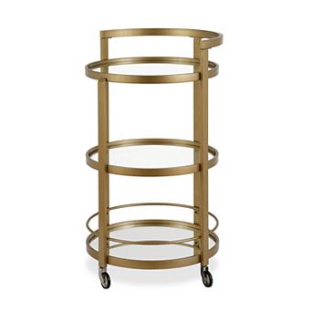 Finley & Sloane Hause 3 tier Round Bar Cart