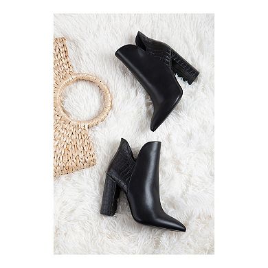 Qupid Signal-84X Women's Heeled Ankle Boots