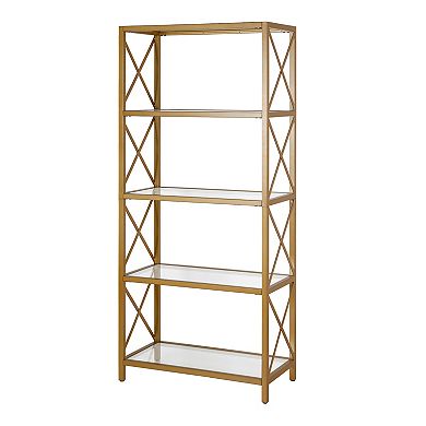 Finley & Sloane Celine 4-Shelf Bookcase