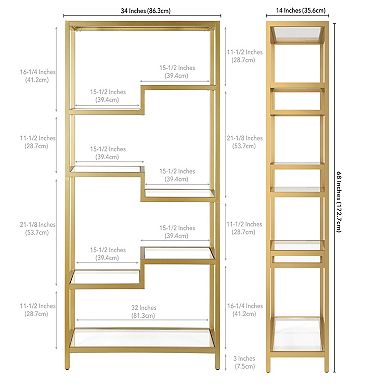 Finley & Sloane Johann 4-Shelf Bookcase
