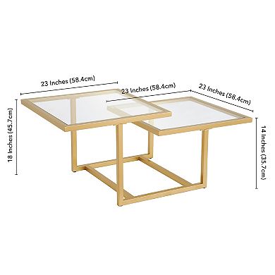 Finley & Sloane Amalie 43'' Wide Square Coffee Table