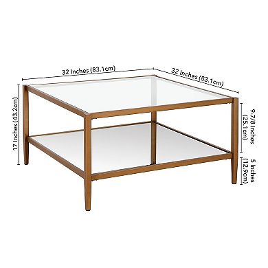 Finley & Sloane Hera 32'' Wide Square Coffee Table