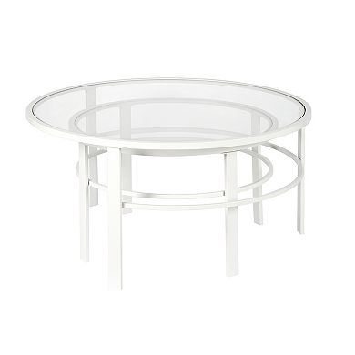 Finley & Sloane Gaia Round Nested 2-Piece Coffee Table Set