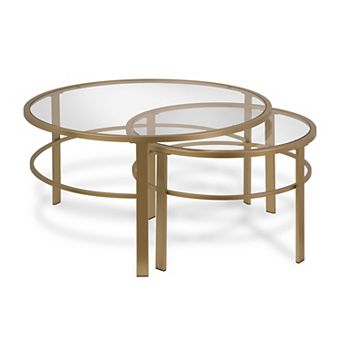 Finley & Sloane Gaia Round Nested 2 pc Coffee Table Set