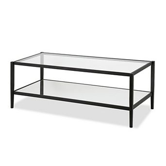 Finley & Sloane Hera Glass Top Coffee Table