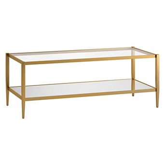 Finley & Sloane Hera Glass Top Coffee Table