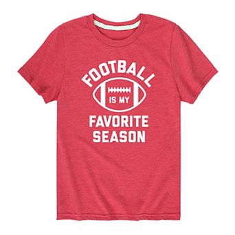 Boys 8-20 Football Is My Favorite Season Graphic Tee