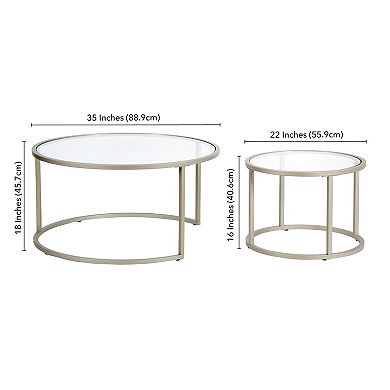 Finley & Sloane Watson Round Coffee Table