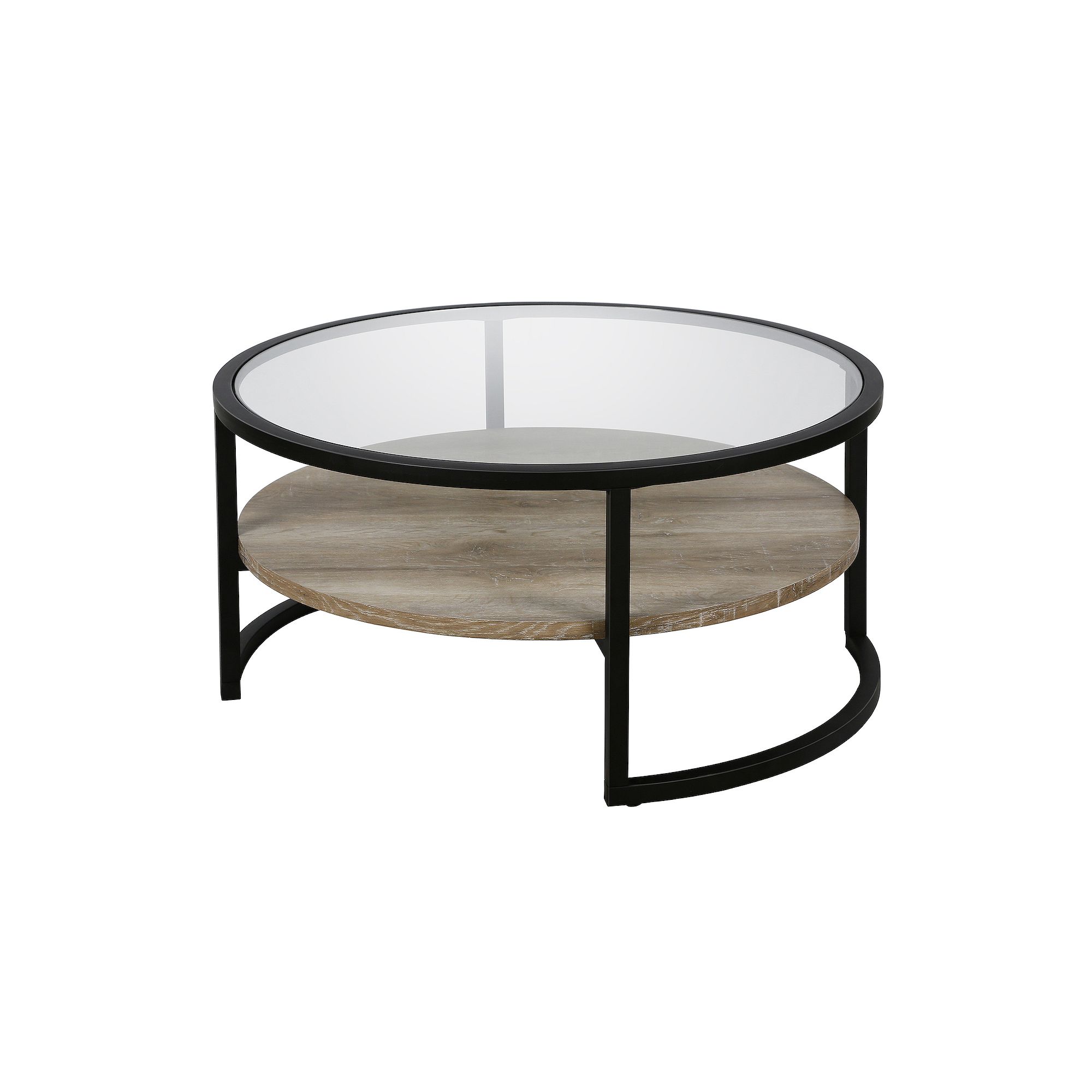 Finley & Sloane Winston Round Coffee Table, Limed