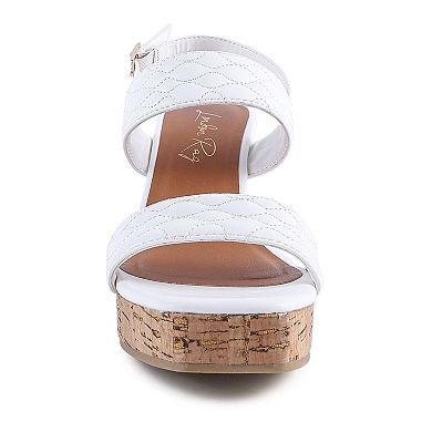 London Rag Mohana Women's Wedge Sandals