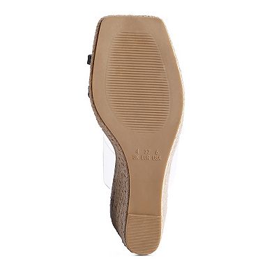 London Rag Clear Path Women's Wedge Sandals