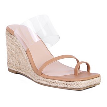 London Rag Clear Path Women's Wedge Sandals