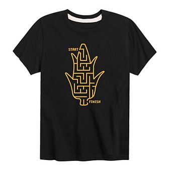 Boys 8-20 Corn Maize Fall Graphic Tee