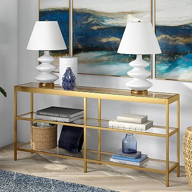 Finley & Sloane Alexis Metal 3-Tier Console Table