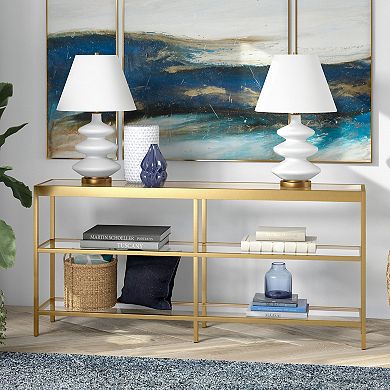 Finley & Sloane Alexis Metal 3-Tier Console Table