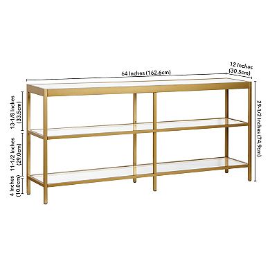 Finley & Sloane Alexis 3-Tier Console Table