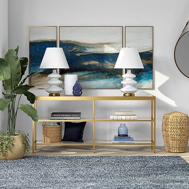 Finley & Sloane Alexis Metal 3-Tier Console Table