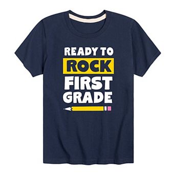 Boys 8-20 Ready To Rock First Grade Graphic Tee