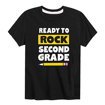Boys 8-20 Ready To Rock Second Grade Graphic Tee