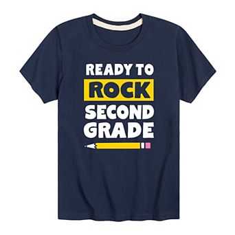 Boys 8-20 Ready To Rock Second Grade Graphic Tee