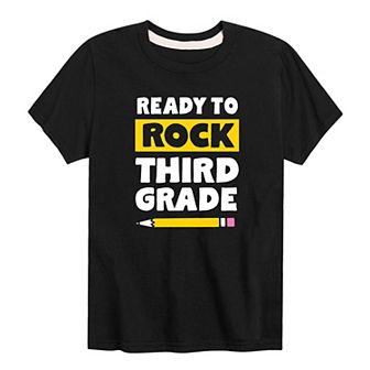 Boys 8-20 Reading To Rock Third Grade Graphic Tee