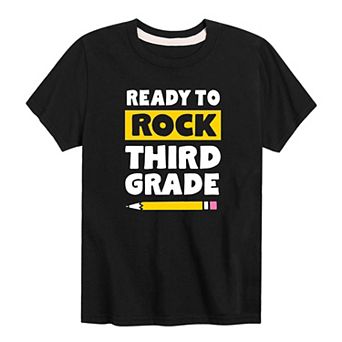 Boys 8-20 Reading To Rock Third Grade Graphic Tee