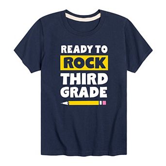 Boys 8-20 Reading To Rock Third Grade Graphic Tee
