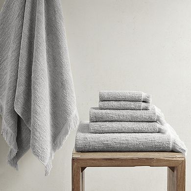 INK + IVY Atlas Dobby 6-Piece Bath Towel Set