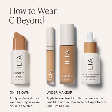 C Beyond Triple Serum SPF 40 Mineral Sunscreen with Vitamin C 10% + Niacinamide