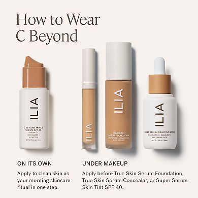 C Beyond Triple Serum SPF 40 Mineral Sunscreen with Vitamin C 10% + Niacinamide