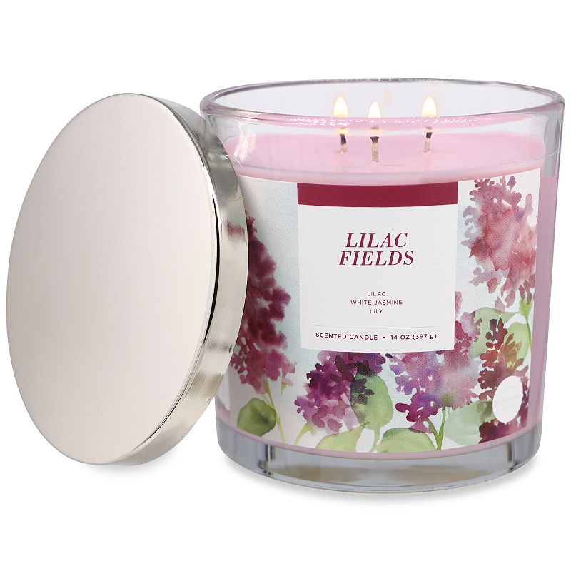 Sonoma Goods For Life Lilac Fields 14-oz. Candle Jar, Purple