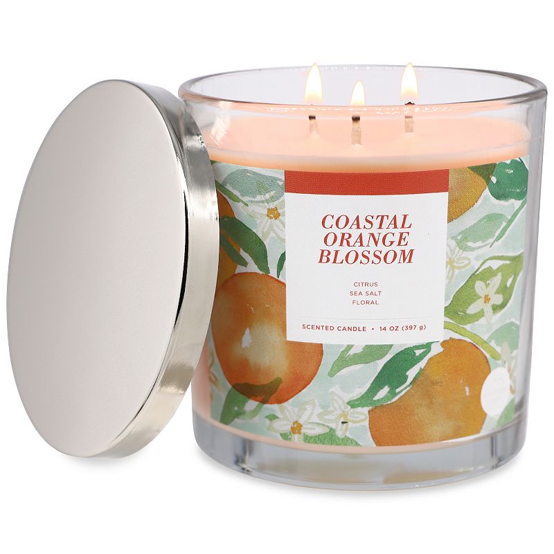 Sonoma Goods For Life Coastal Orange Blossom 14-oz. Candle Jar