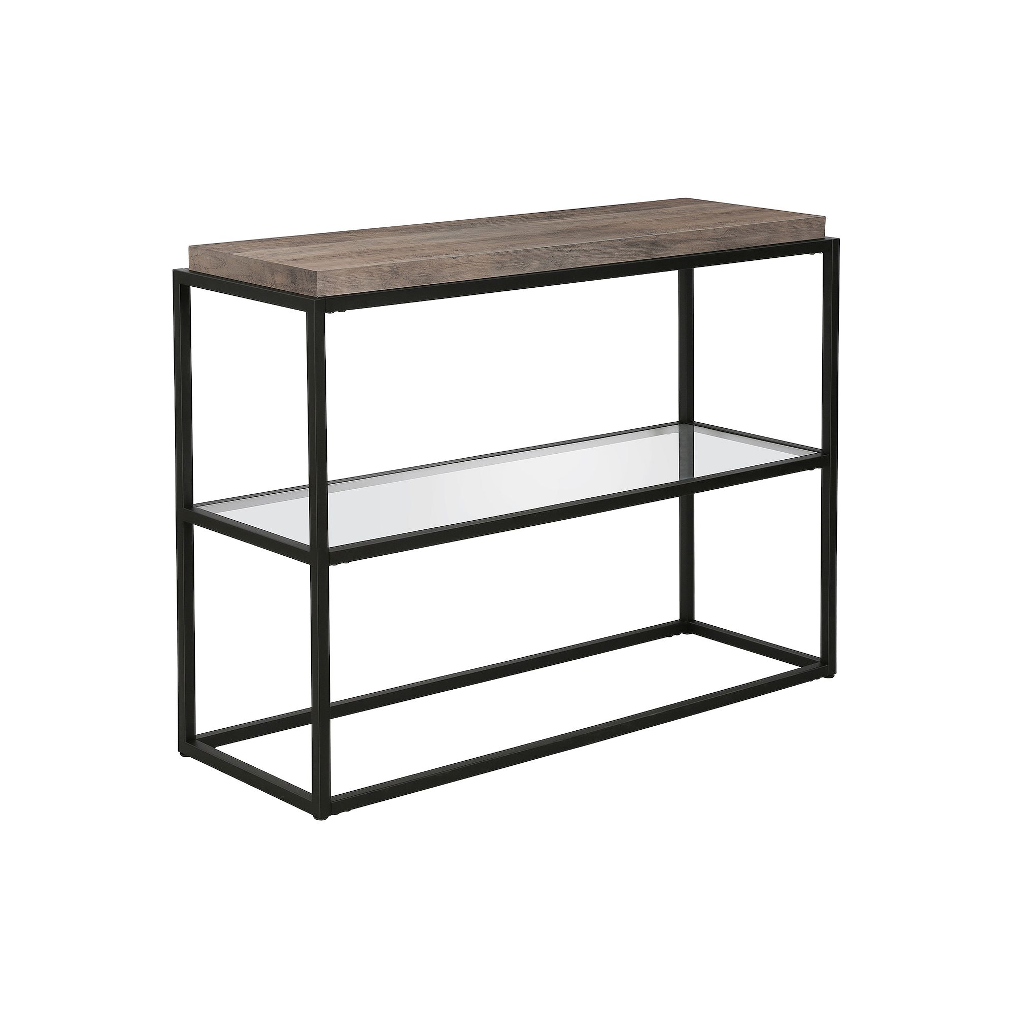 Finley & Sloane Hector 3-Tier Console Table, Gray