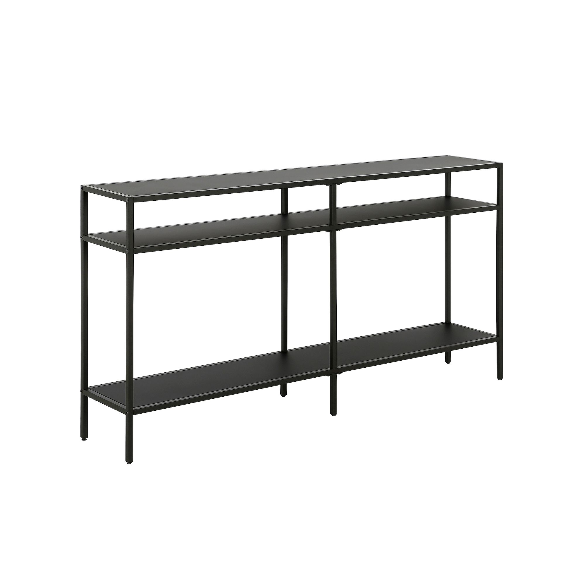 Finley & Sloane 55-in. Sivil 3-Tier Console Table, Blackened Bronze
