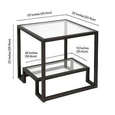 Finley & Sloane Athena Square Side Table