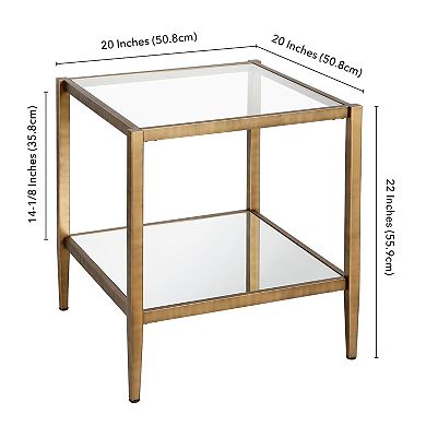 Finley & Sloane Hera 2-Tier Square Side Table