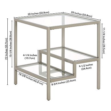 Finley & Sloane Lovett 2-Tier Square Side Table