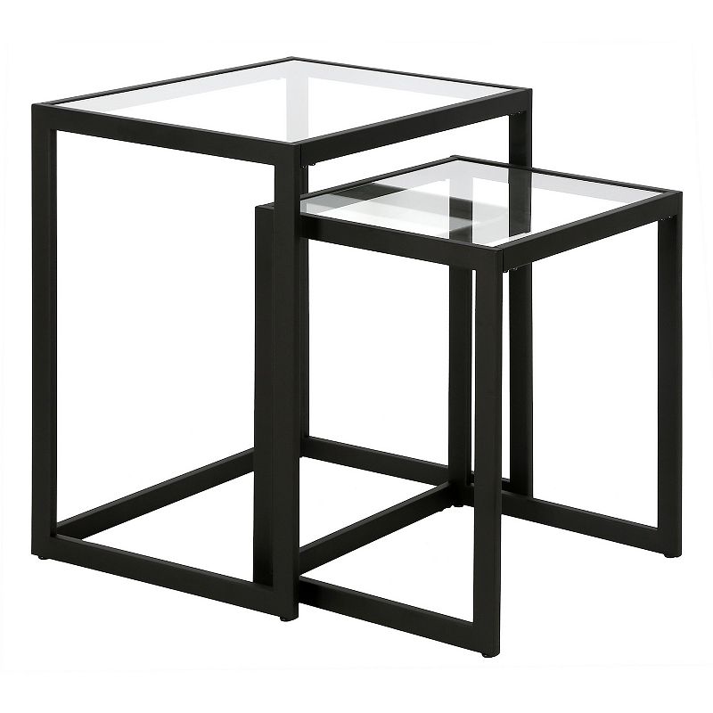 Finley & Sloane Rocco Nested Side Table, Black