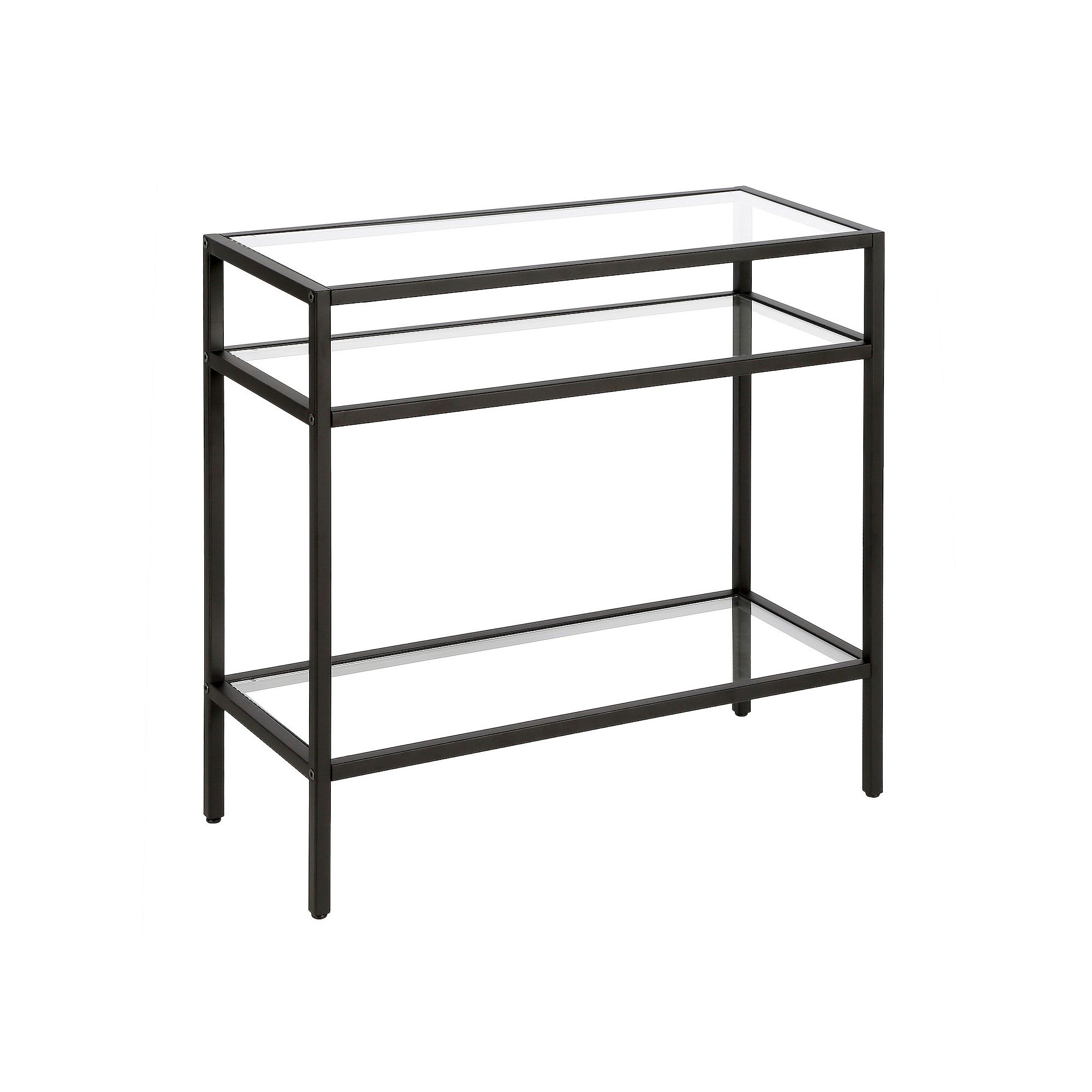 Finley & Sloane Sivil 3-Tier Side Table, Black Bronze