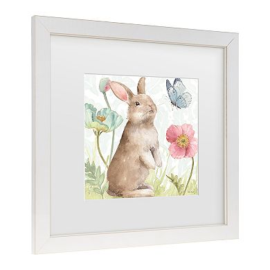 Trademark Fine Art Spring Softies Bunnies II Framed Wall Art