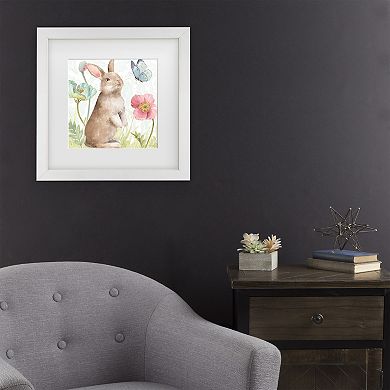 Trademark Fine Art Spring Softies Bunnies II Framed Wall Art