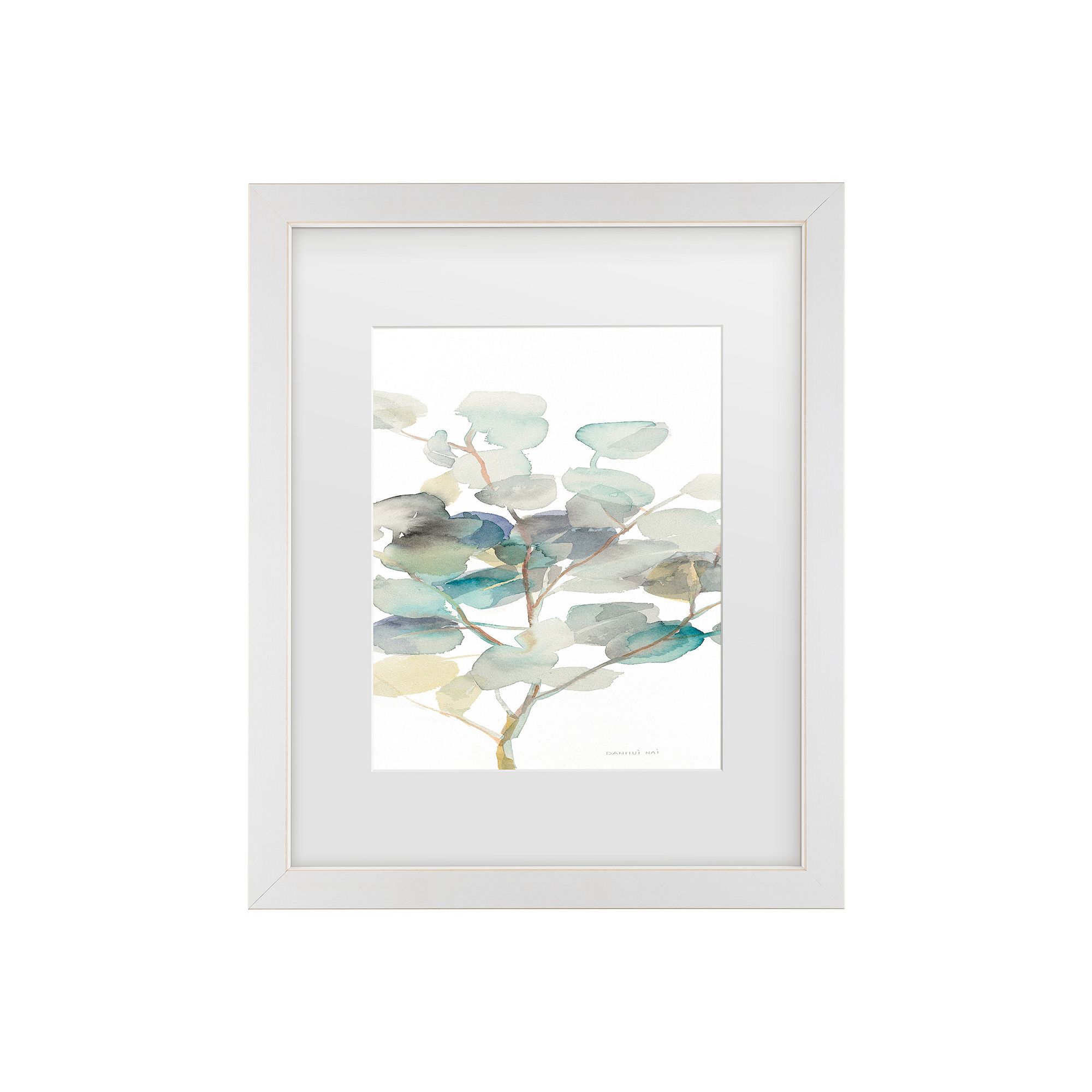 Eucalyptus III White Crop Framed Wall Art, Multi