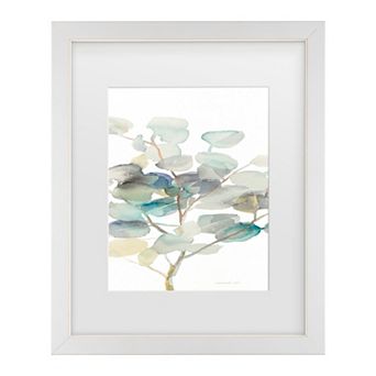 Trademark Fine Art Eucalyptus III White Crop Framed Wall Art