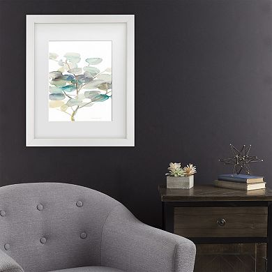 Eucalyptus III White Crop Framed Wall Art