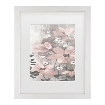 Trademark Fine Art Floral Symphony Blush I Framed Wall Art
