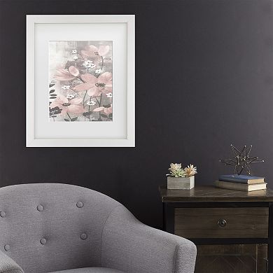 Floral Symphony Blush I Framed Wall Art