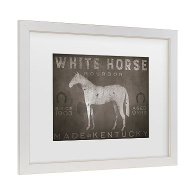 White Horse Kentucky Framed Wall Art