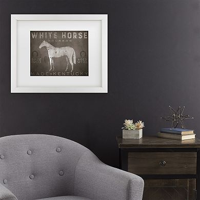 White Horse Kentucky Framed Wall Art