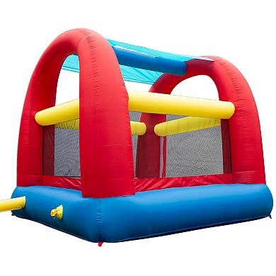 Banzai Cool Canopy Bouncer Outdoor Inflatable Slide/Shaded Backyard Bounce House